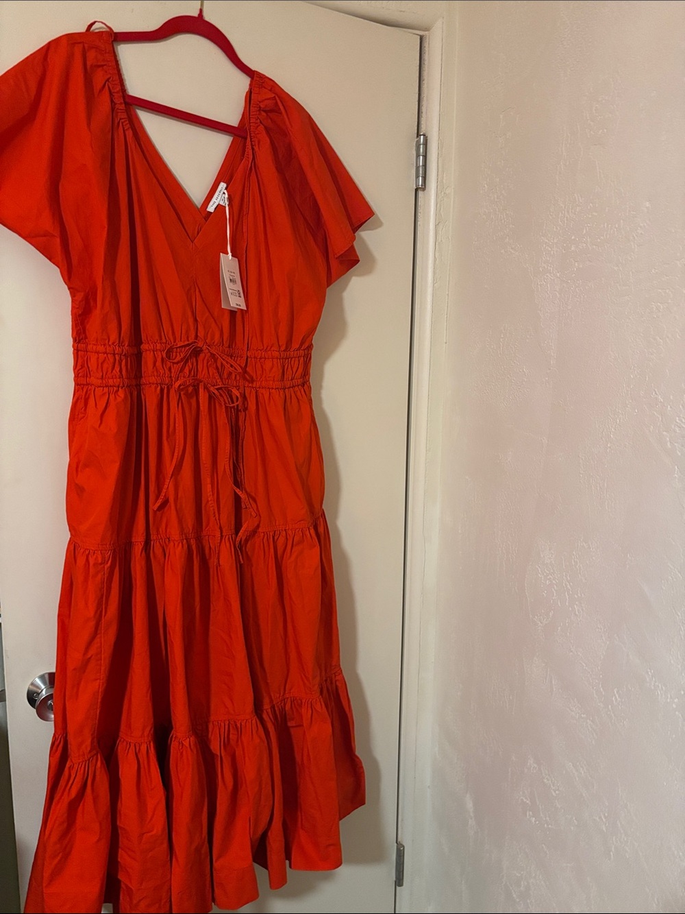 NWT - Women’s Red Tiered V-Neck Dress, XL